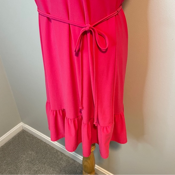 Tiana B.  Ruffle sleeveless dress fuchsia Small - Picture 3 of 6